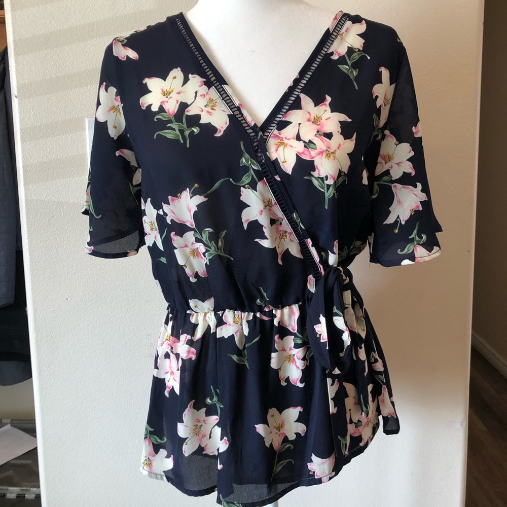Sienna Sky floral peplum